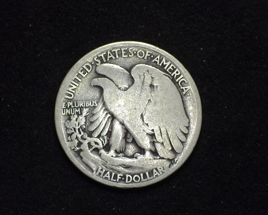 1921 D Walking Liberty Half Dollar VG - US Coin