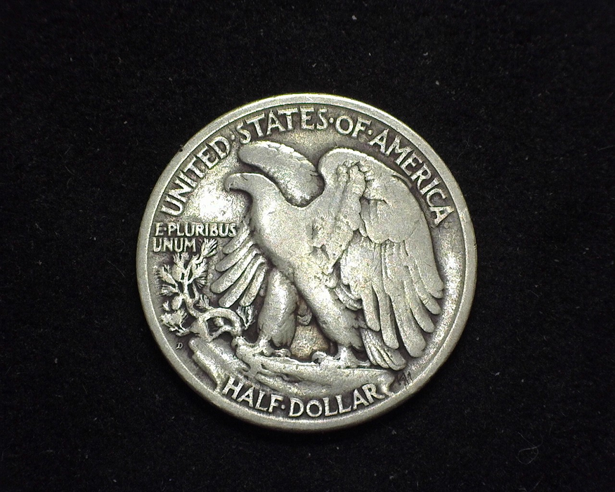 1929 D Walking Liberty Half Dollar F - US Coin