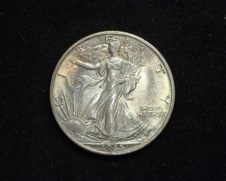 HS&C: 1945 S Half Dollar Walking Liberty BU, MS-64 Coin