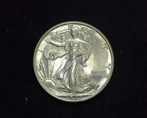 HS&C: 1947 Half Dollar Walking Liberty BU, MS-63 Coin