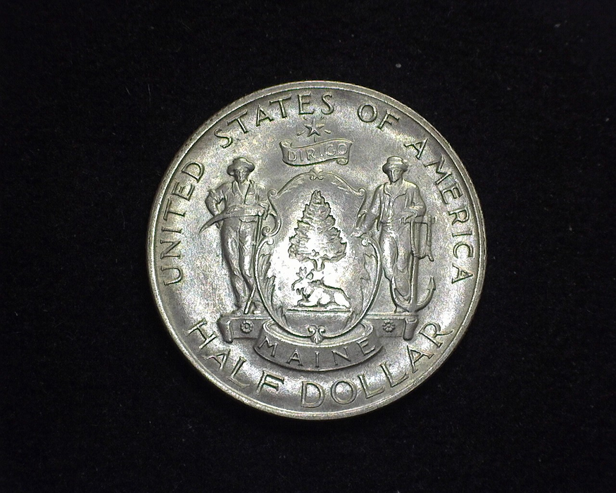 HS&C: 1920 Maine Half Dollar Commemorative BU, MS-63 Coin