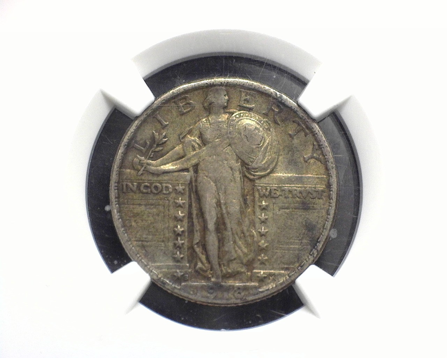 HS&C: 1918 S Quarter Standing Liberty NGC XF-40 Coin