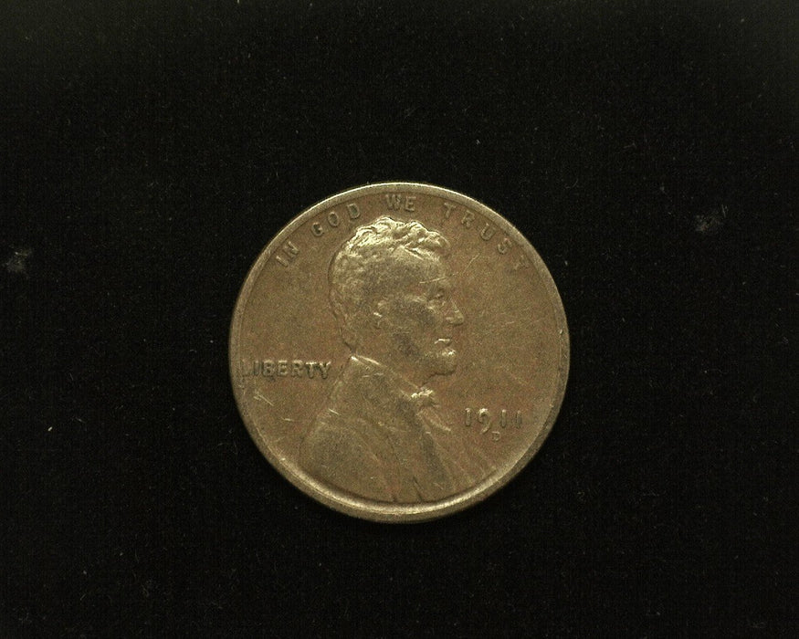 HS&C: 1911 D Lincoln Wheat Cent/Penny VF Coin