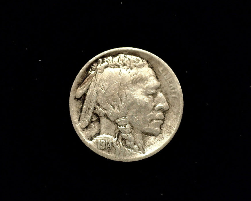 HS&C: 1914 S Buffalo Nickel F Coin