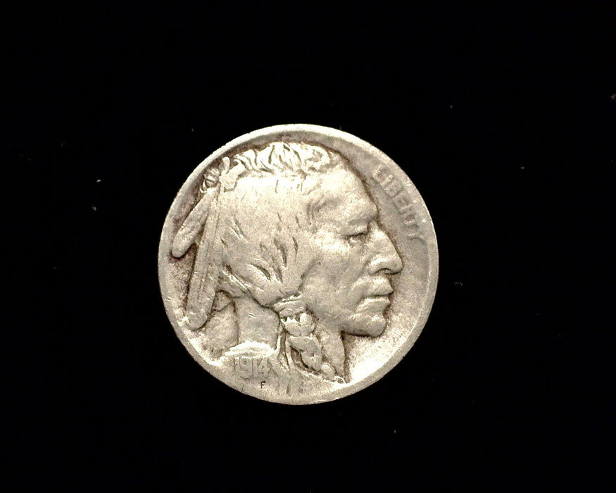 HS&C: 1914 S Buffalo Nickel F Coin