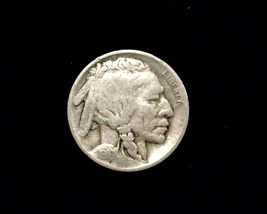 HS&C: 1916 S Buffalo Nickel F Coin