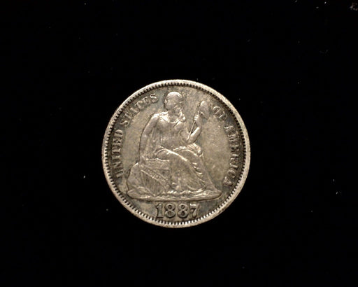 HS&C: 1887 Liberty Seated Dime VF Coin