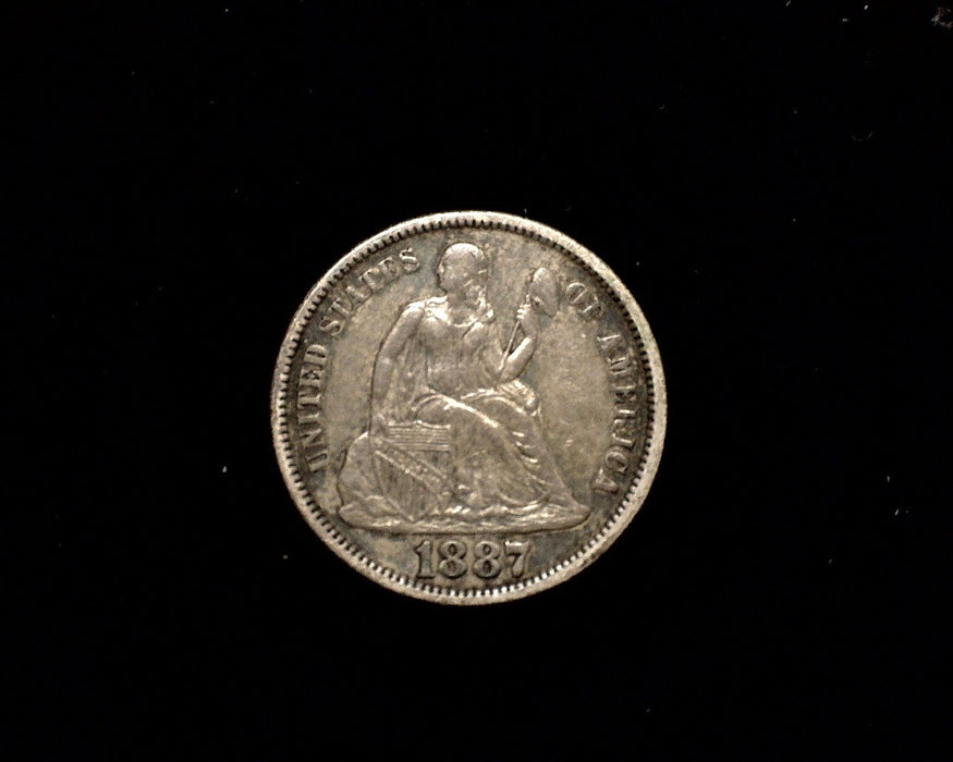 HS&C: 1887 Liberty Seated Dime VF Coin