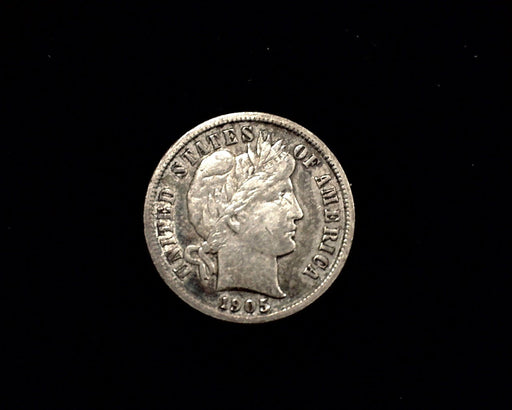 HS&C: 1905 P Barber Dime XF Coin