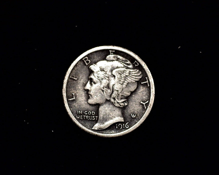 HS&C: 1916 P Mercury Dime XF Coin