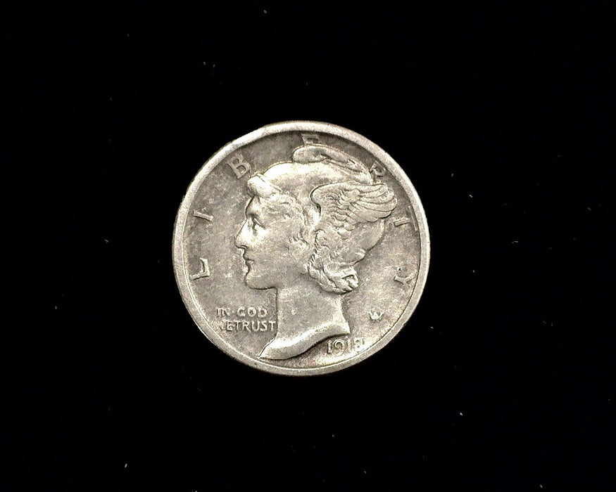 HS&C: 1918 S Mercury Dime VF Coin