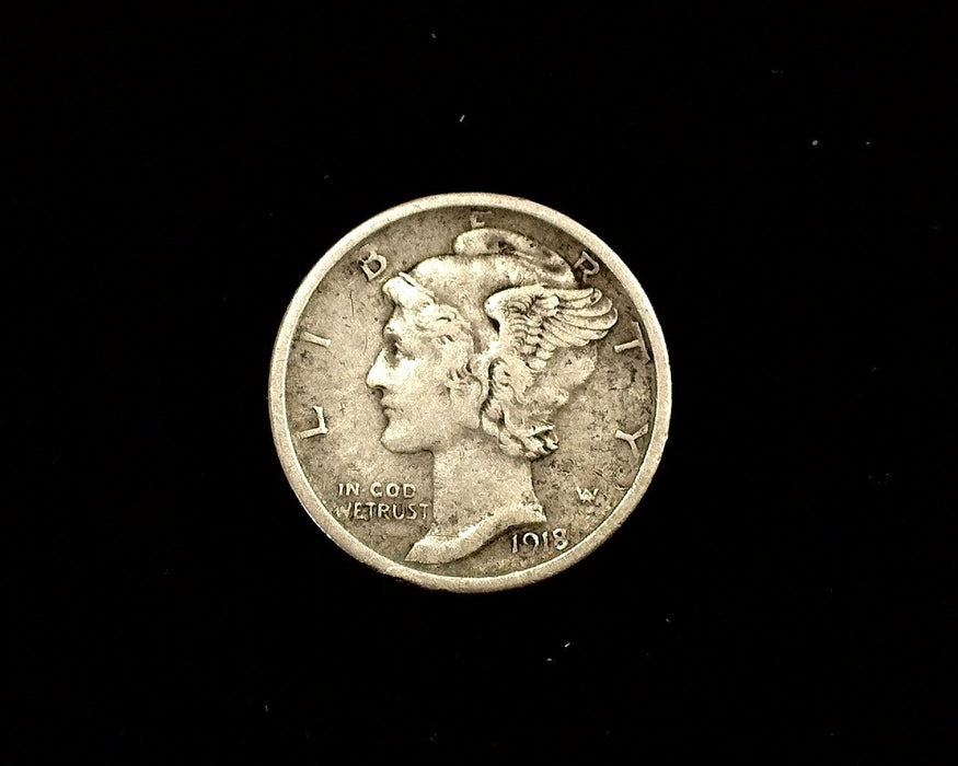 HS&C: 1918 S Mercury Dime VF Coin