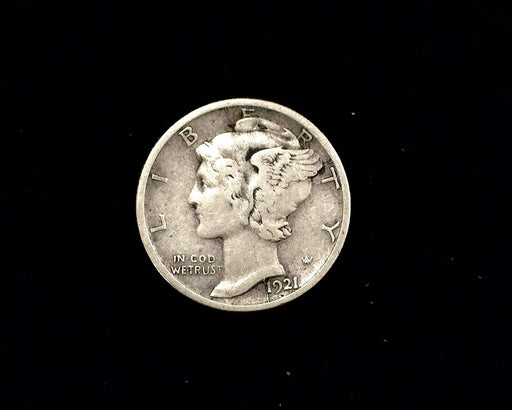 HS&C: 1921 D Mercury Dime F Coin