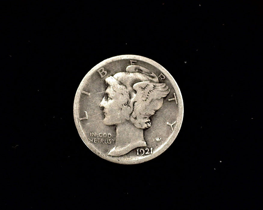 HS&C: 1921 D Mercury Dime VG Coin