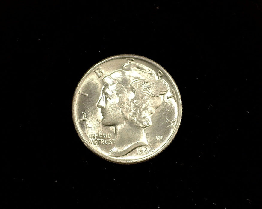 HS&C: 1940 P Mercury Dime BU Gem! Coin