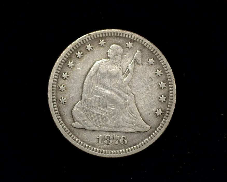 HS&C: 1876 Liberty Seated Quarter VF Coin