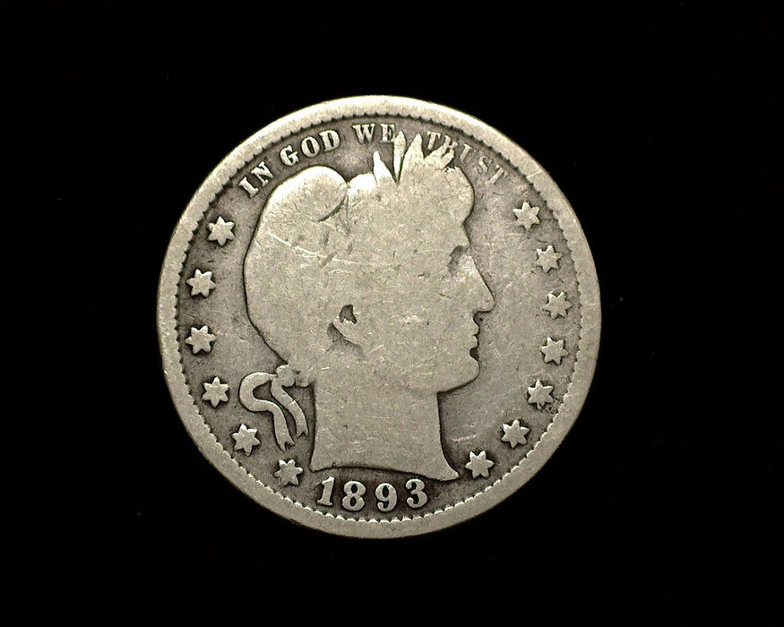 HS&C: 1893 S Barber Quarter G Coin