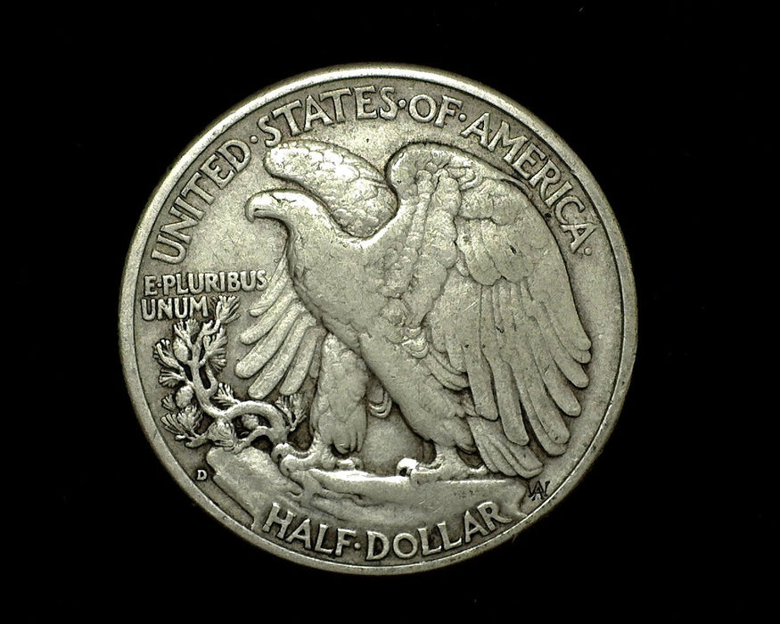 HS&C: 1938 D Walking Liberty Half Dollar VF Coin