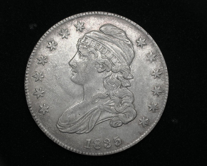 HS&C: 1835 Capped Bust Half Dollar XF/AU Overton 106. Coin