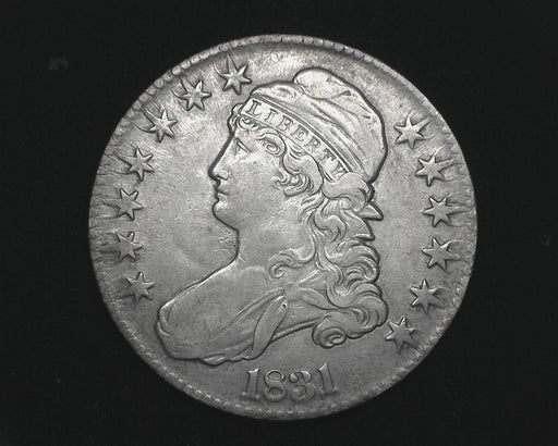 HS&C: 1831 Capped Bust Half Dollar AU Overton 108. Coin