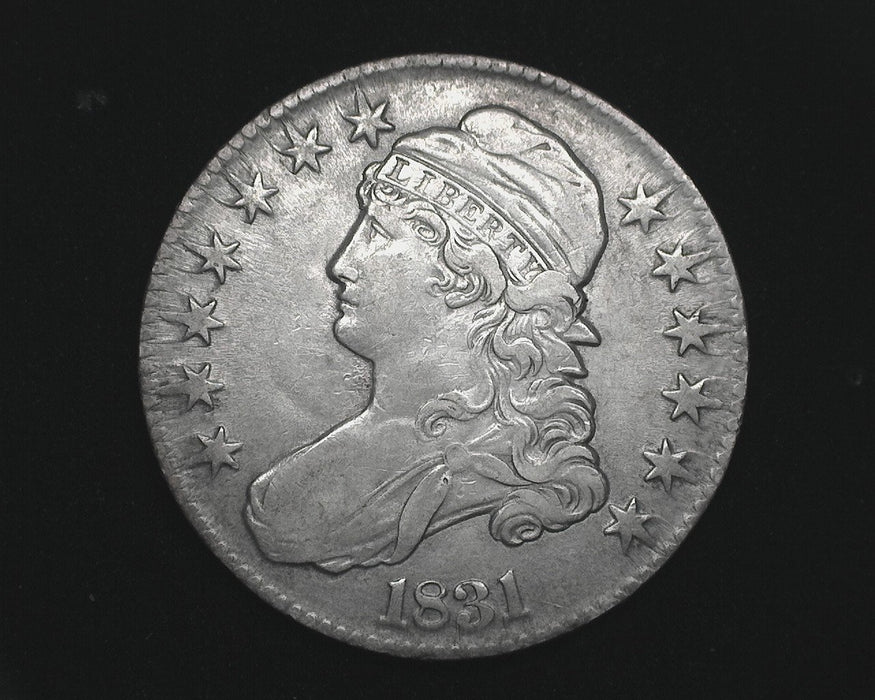 HS&C: 1831 Capped Bust Half Dollar AU Overton 108. Coin