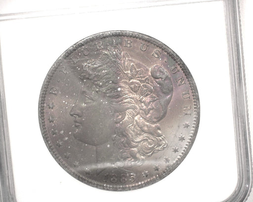 HS&C: 1885 O Morgan Dollar NGC - MS-64 Binion Collection. Beautifully toned. Coin