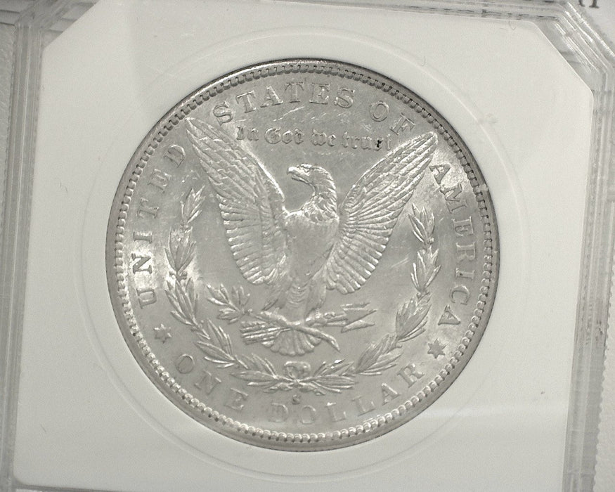 HS&C: 1890 S Morgan Dollar PCI - AU53 Coin