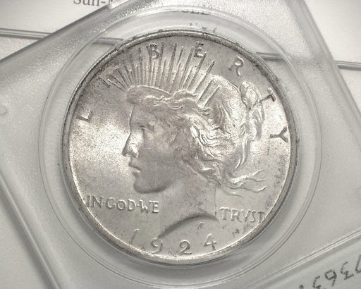 HS&C: 1924   Peace Dollar PCGS MS-63  Coin