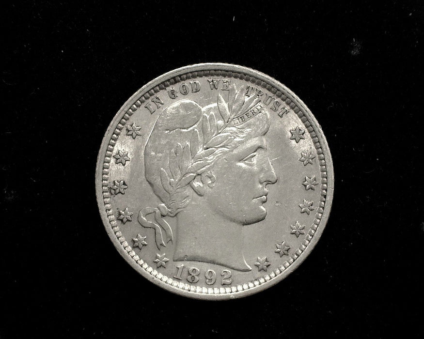 HS&C: 1892   Barber Quarter AU  Coin