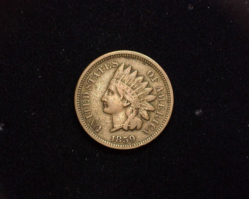 1859 Indian Head Penny/Cent F - US Coin