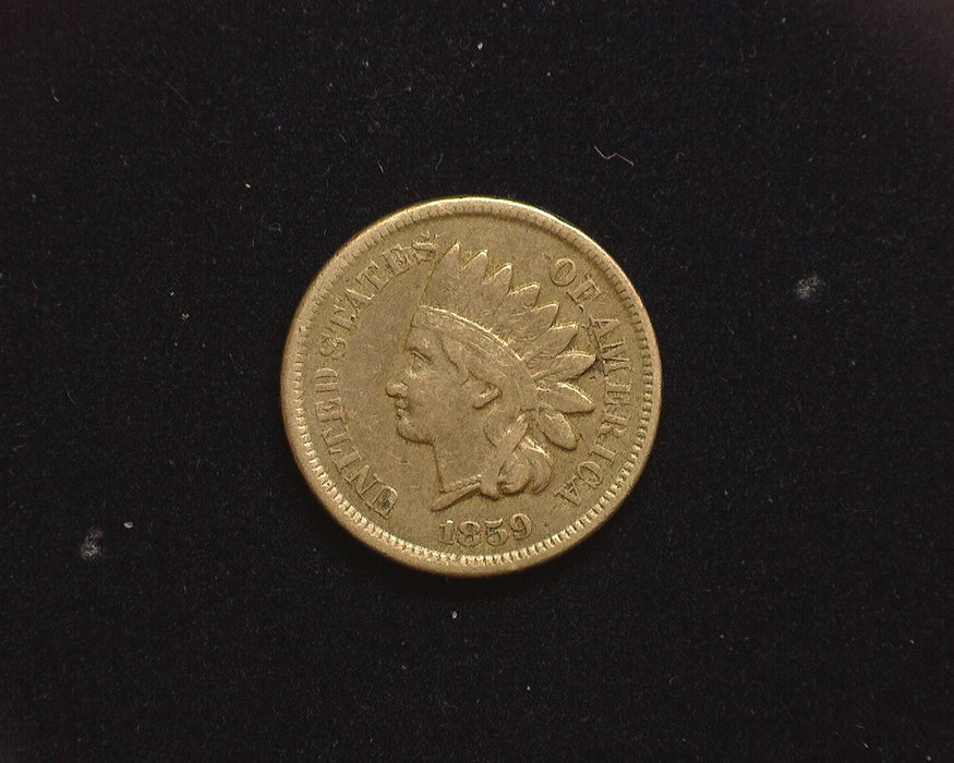 1859 Indian Head Penny/Cent F - US Coin