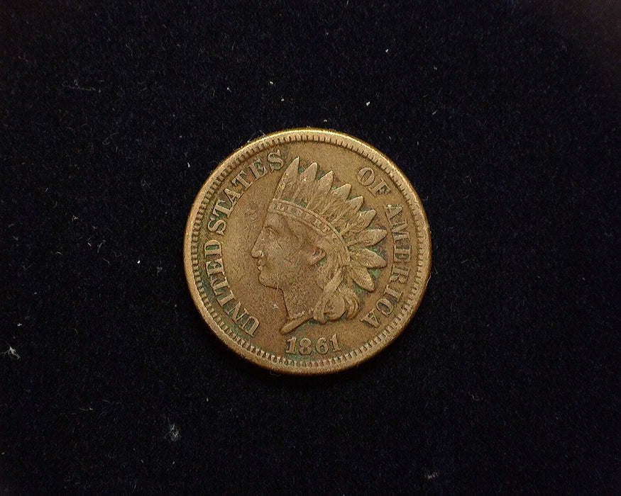 1861 Indian Head Penny/Cent F - US Coin