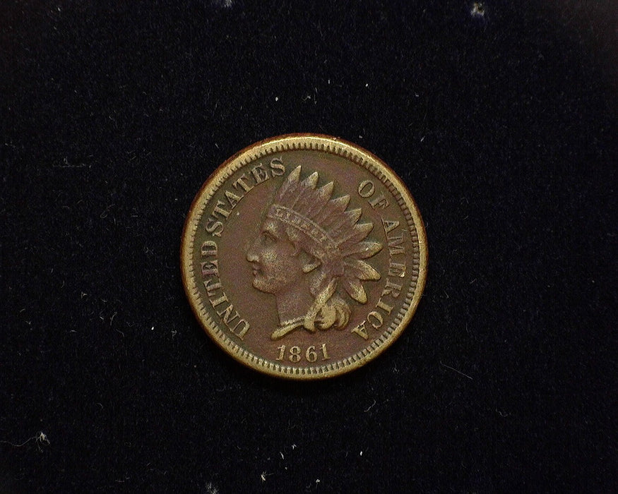 1861 Indian Head Penny/Cent F - US Coin