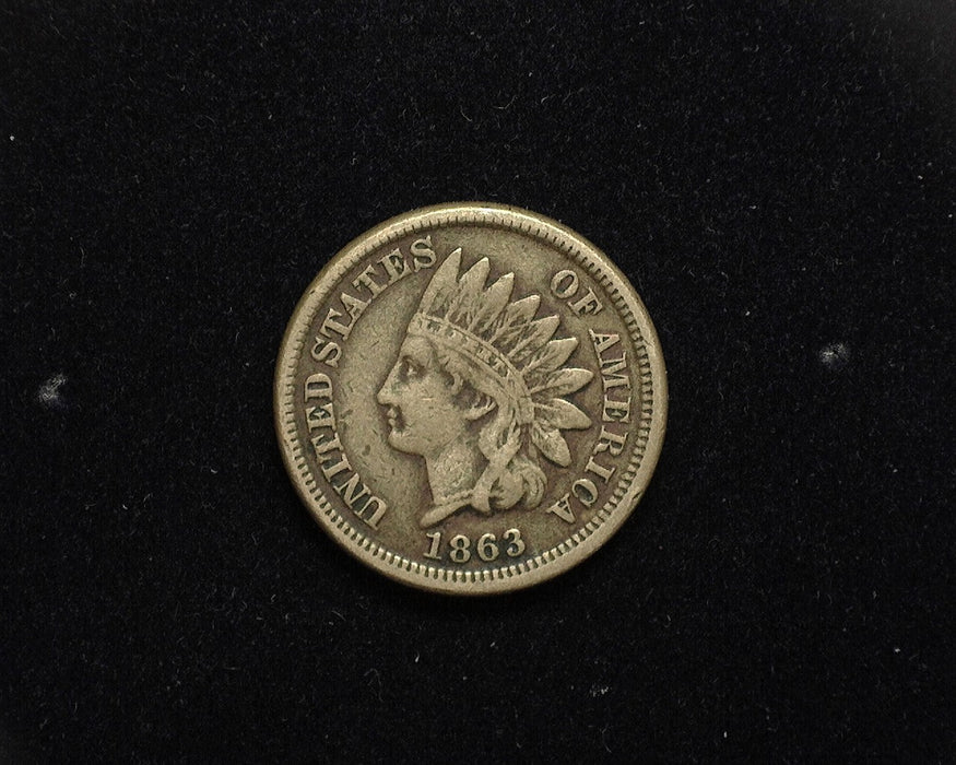 1863 Indian Head Penny/Cent F - US Coin