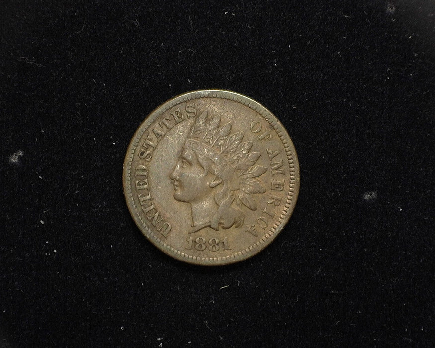 1881 Indian Head Penny/Cent F - US Coin