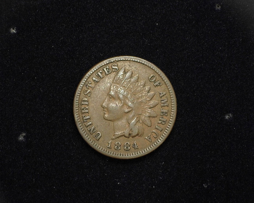 1884 Indian Head Penny/Cent F - US Coin