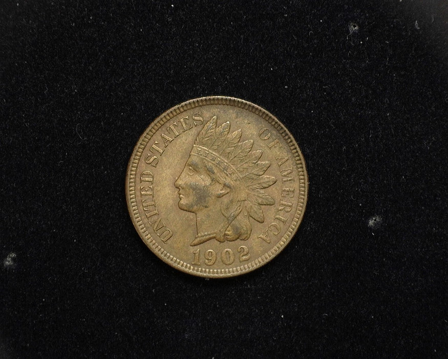 1902 Indian Head Penny/Cent AU - US Coin