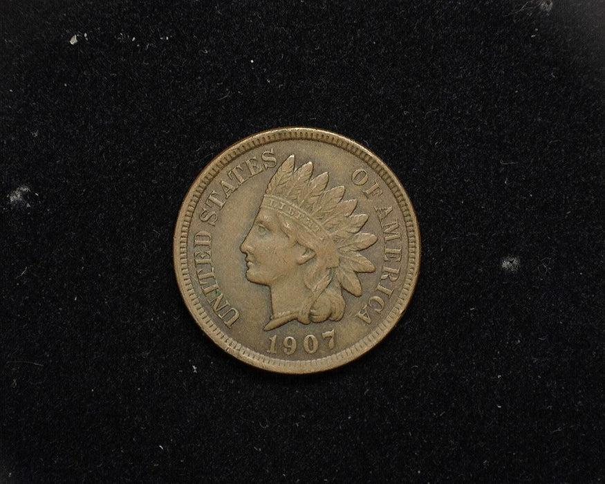 1907 Indian Head Penny/Cent XF - US Coin