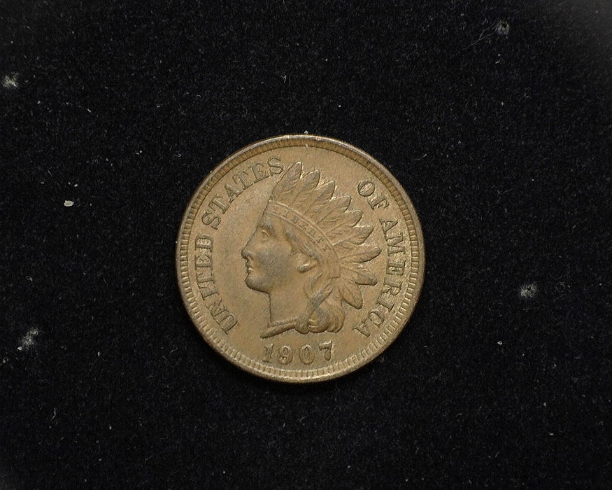 1907 Indian Head Penny/Cent AU - US Coin