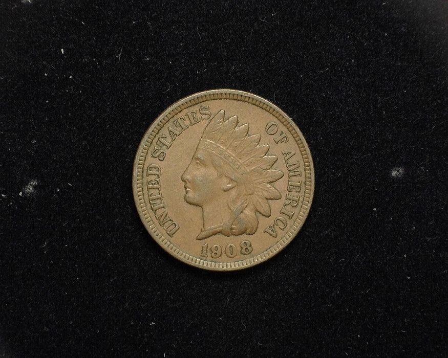 1908 Indian Head Penny/Cent XF - US Coin