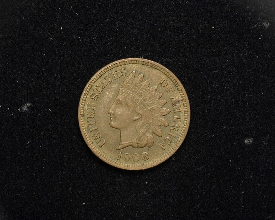 1908 Indian Head Penny/Cent XF - US Coin