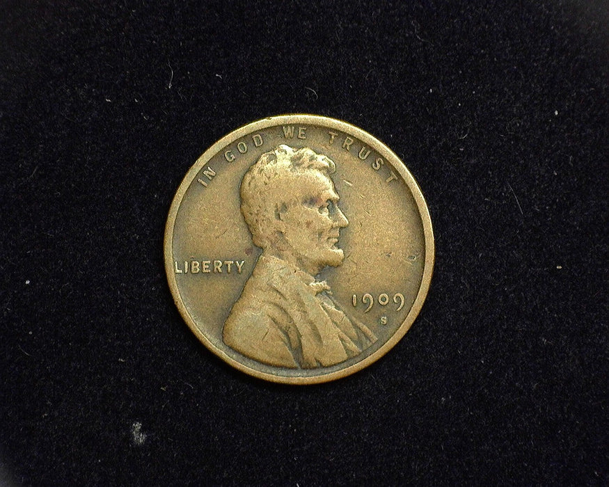 1909 S Lincoln Wheat Cent VG/F - US Coin