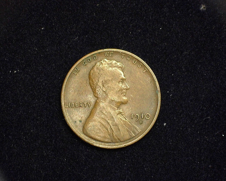 1910 S Lincoln Wheat Cent F - US Coin