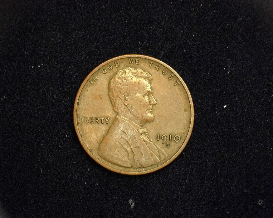 1910 S Lincoln Wheat Cent VF - US Coin