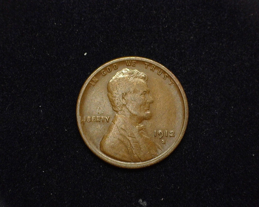 1912 S Lincoln Wheat Cent VG/F - US Coin