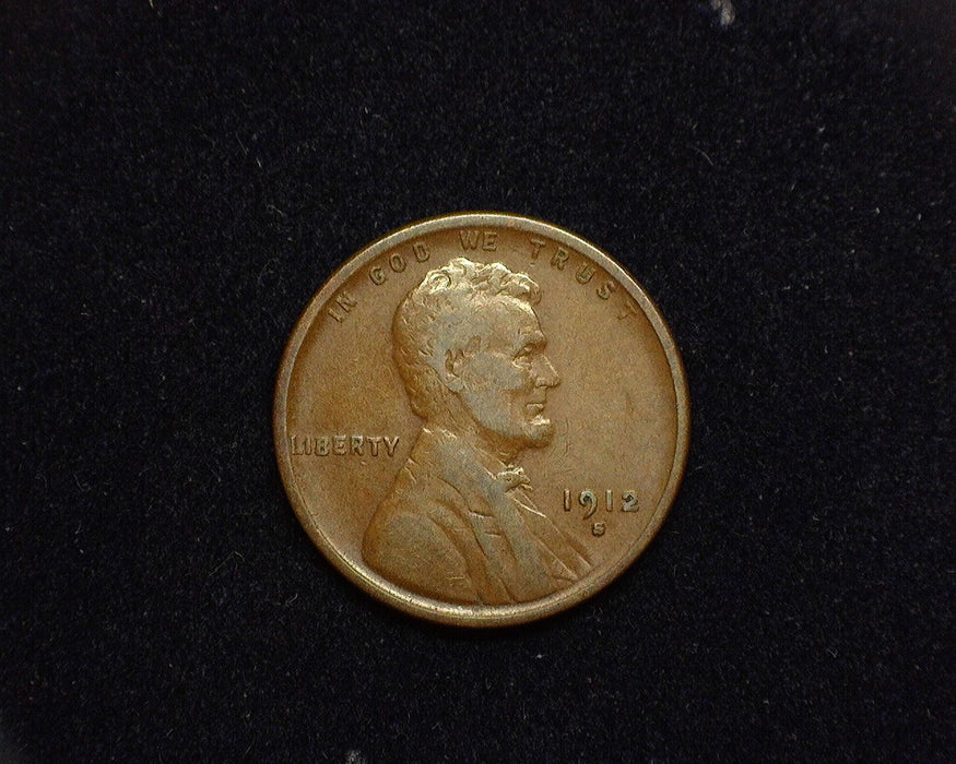 1912 S Lincoln Wheat Cent F - US Coin