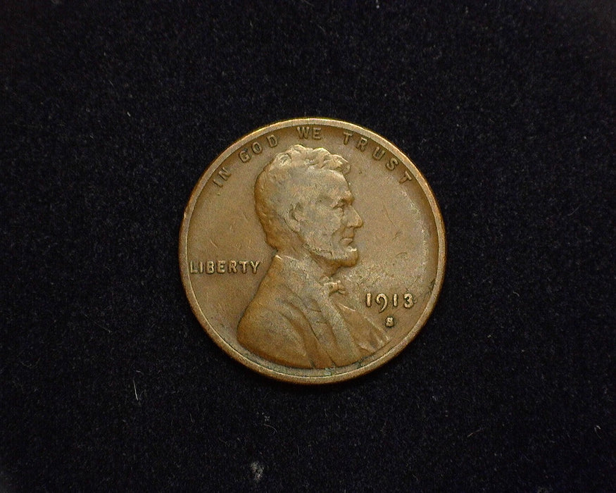 1913 S Lincoln Wheat Cent VG/F - US Coin