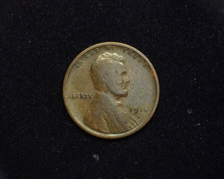 1914 D Lincoln Wheat Cent VG - US Coin