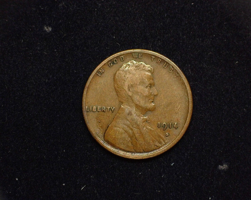 1914 S Lincoln Wheat Cent VG/F - US Coin