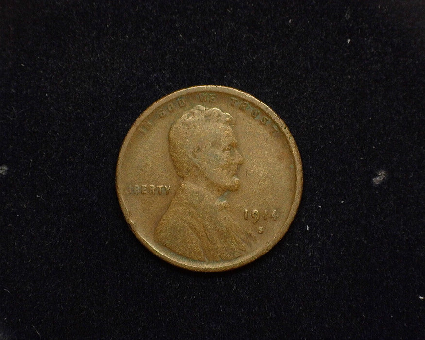 1914 S Lincoln Wheat Cent VG/F - US Coin